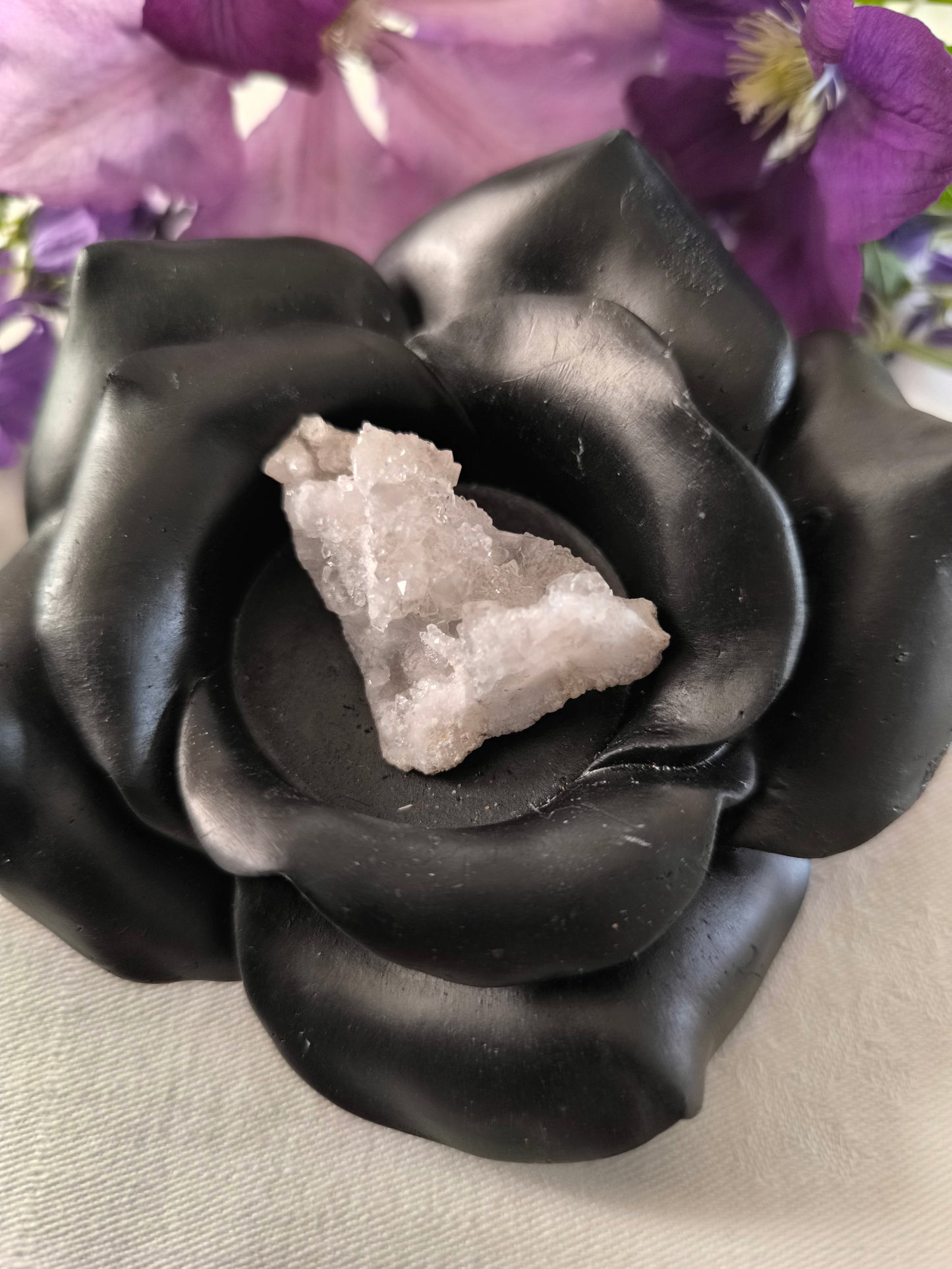 Clear quartz geode pieces