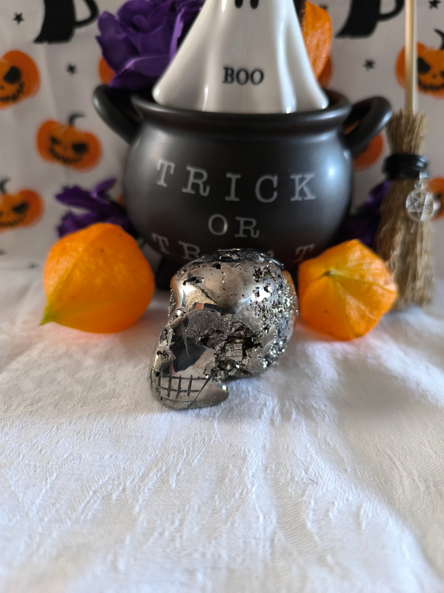 Pyrite skull