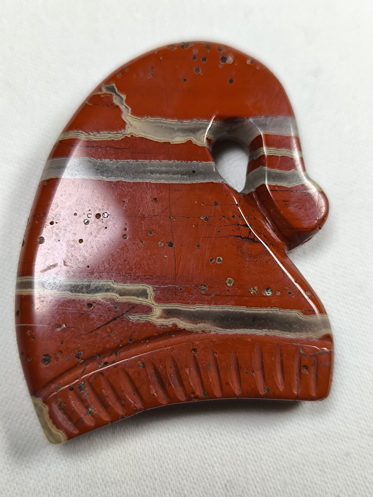 Red jasper Christmas hats