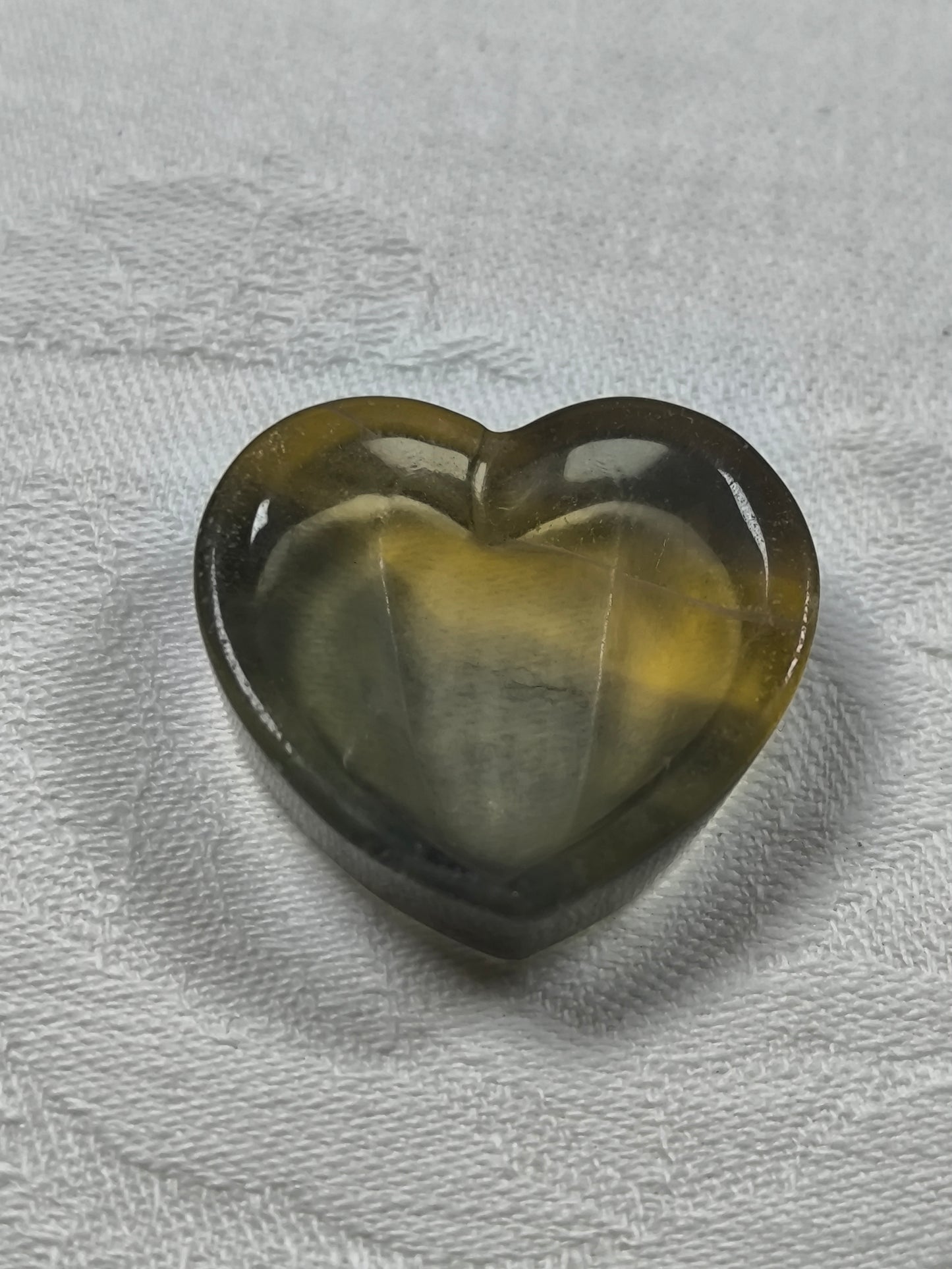 Mini fluorite heart dishes
