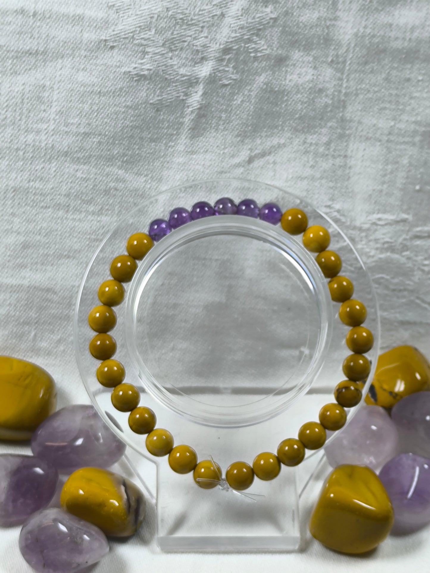 Intersex pride flag bracelet