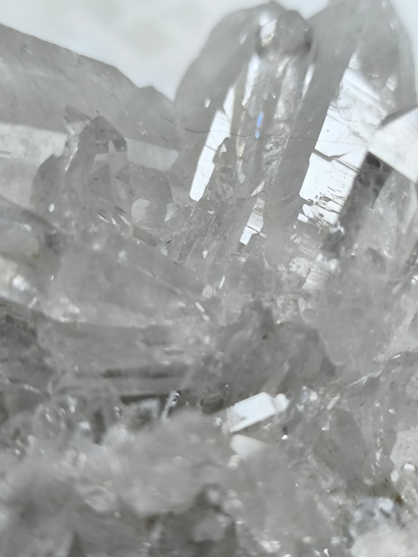 Clear quartz cluster