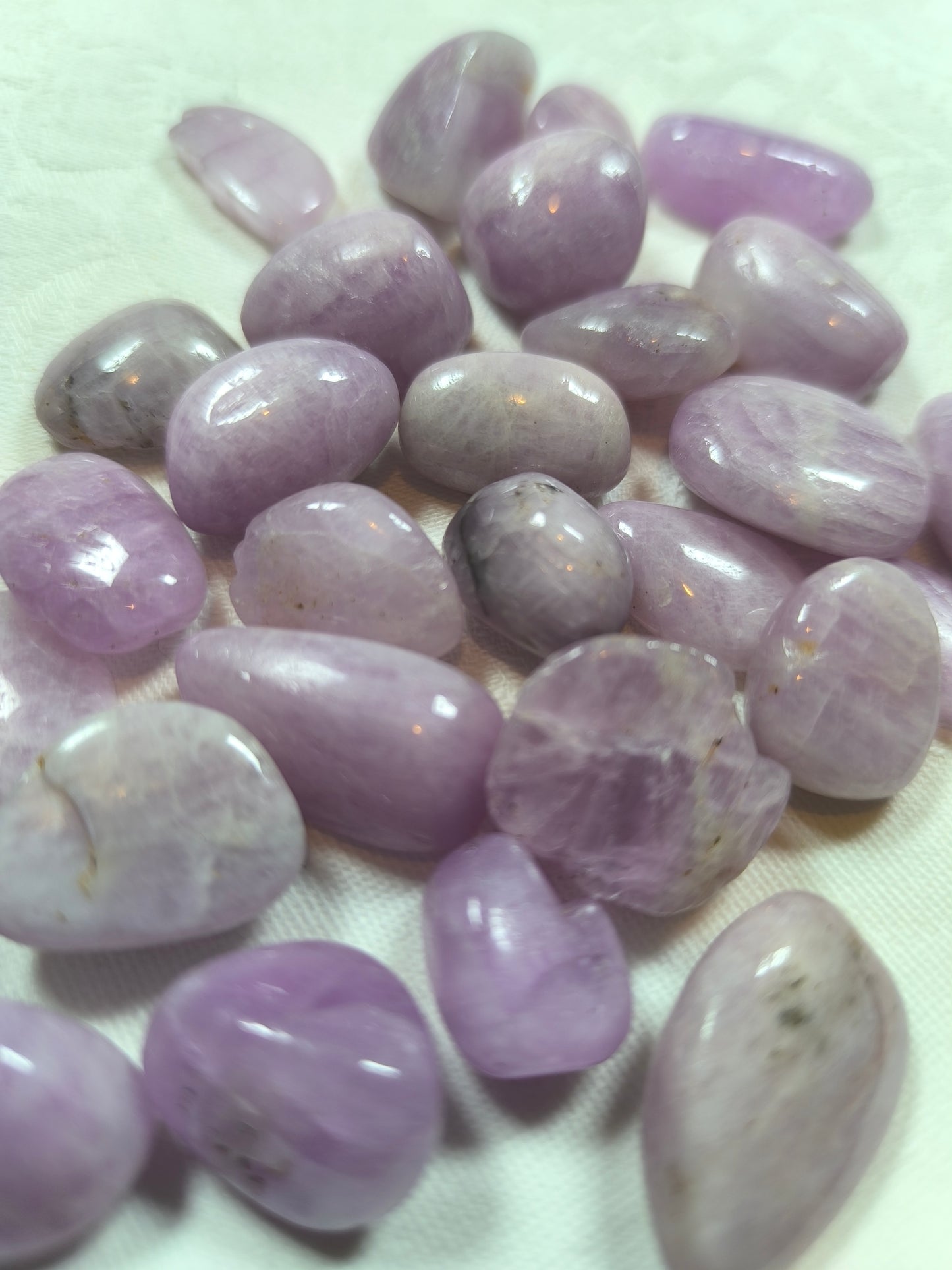 Kunzite tumbles