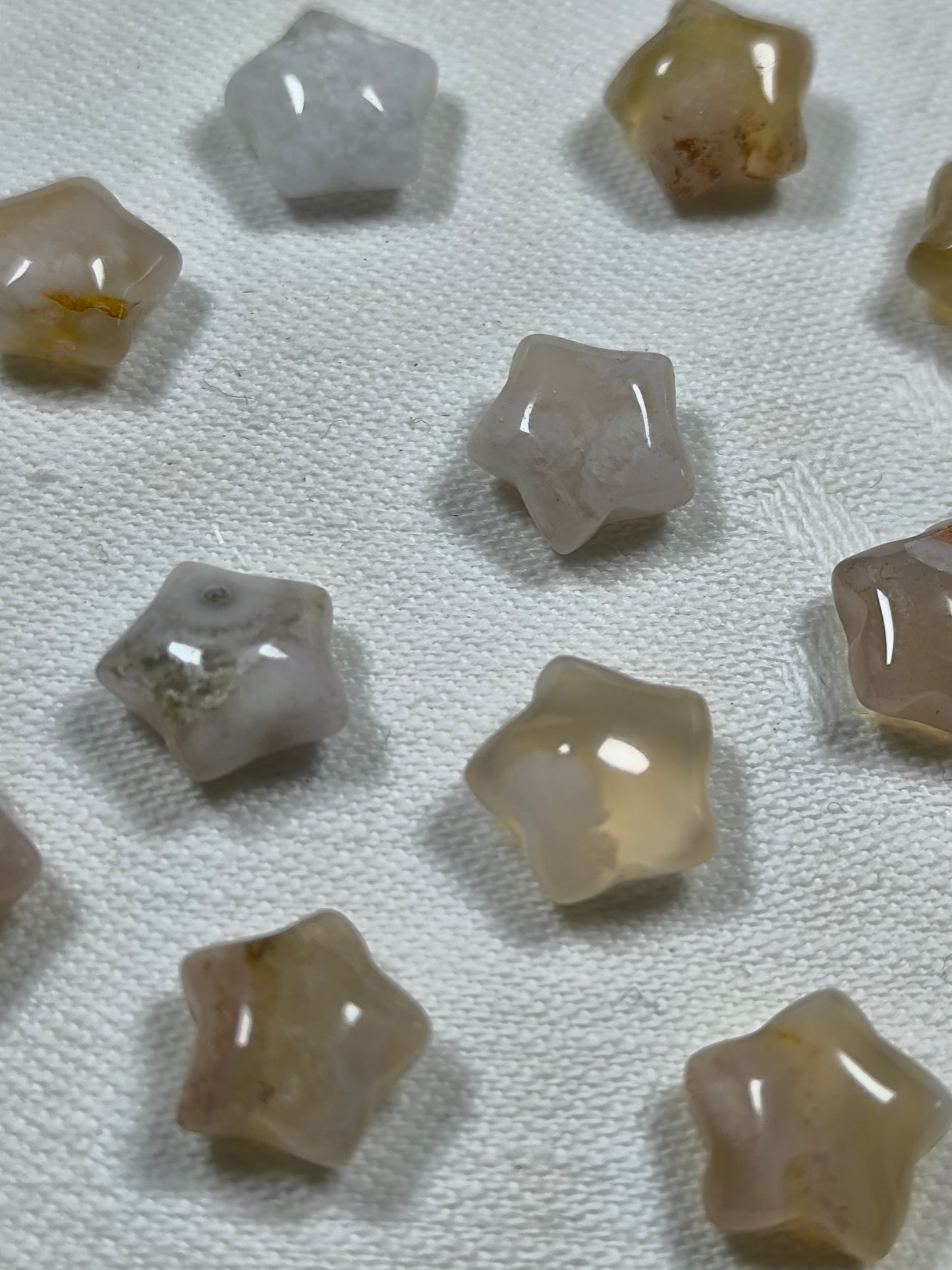Mini flower agate stars