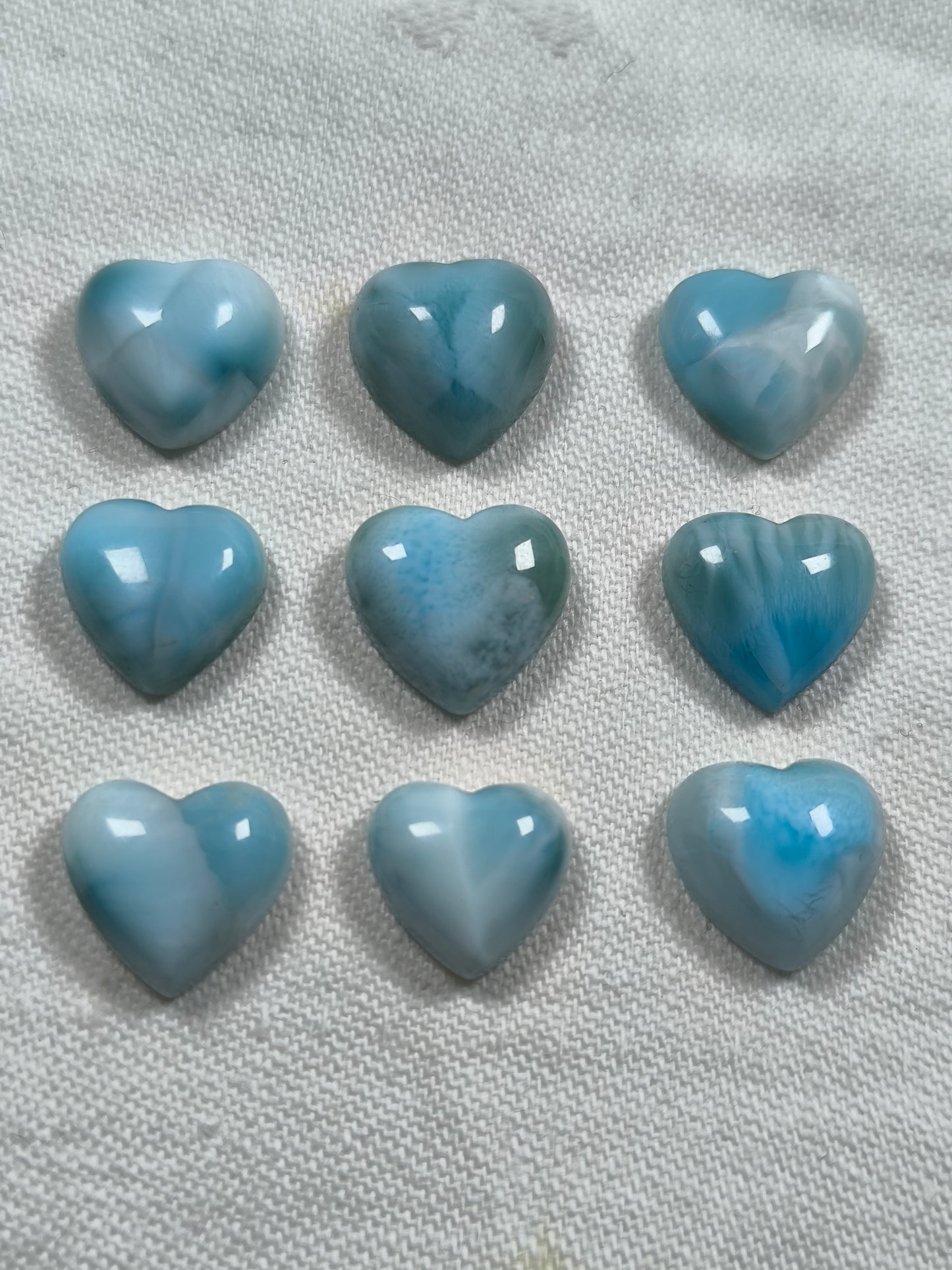 Mini larimar hearts