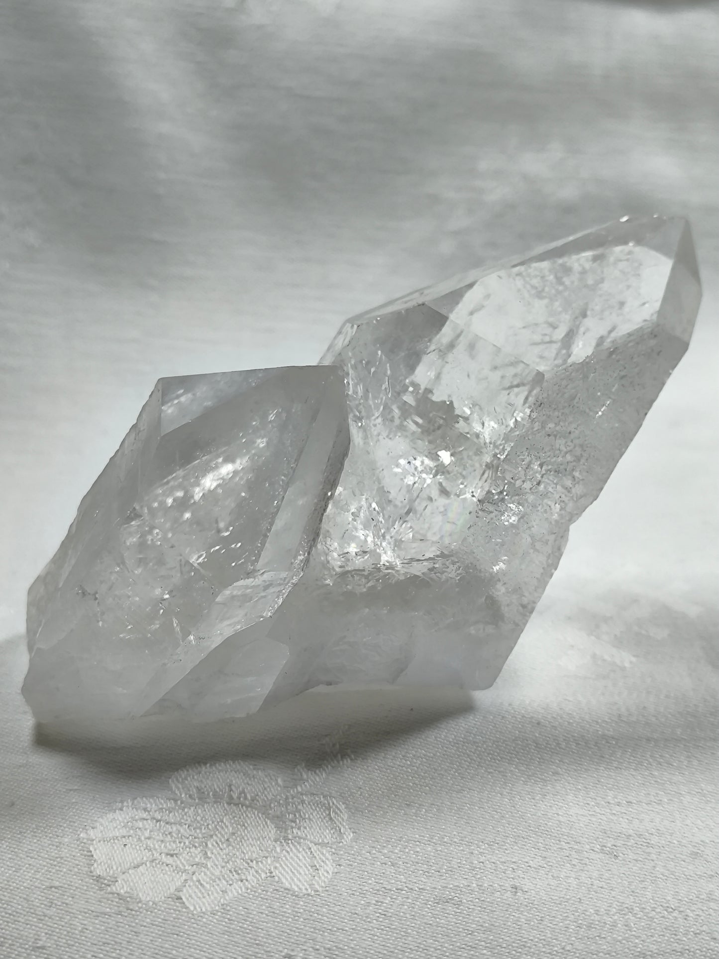 Clear quartz cluster