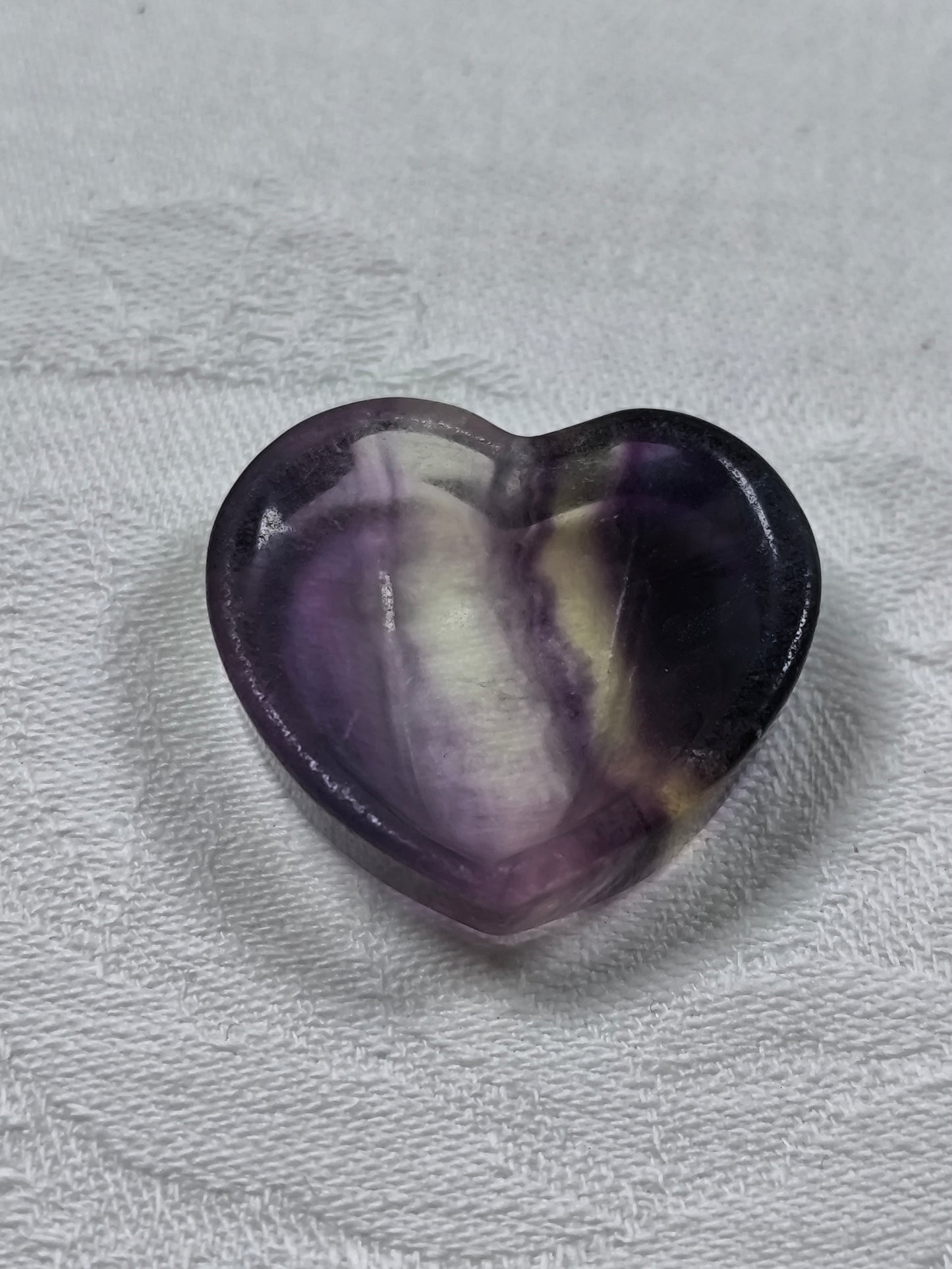 Mini fluorite heart dishes