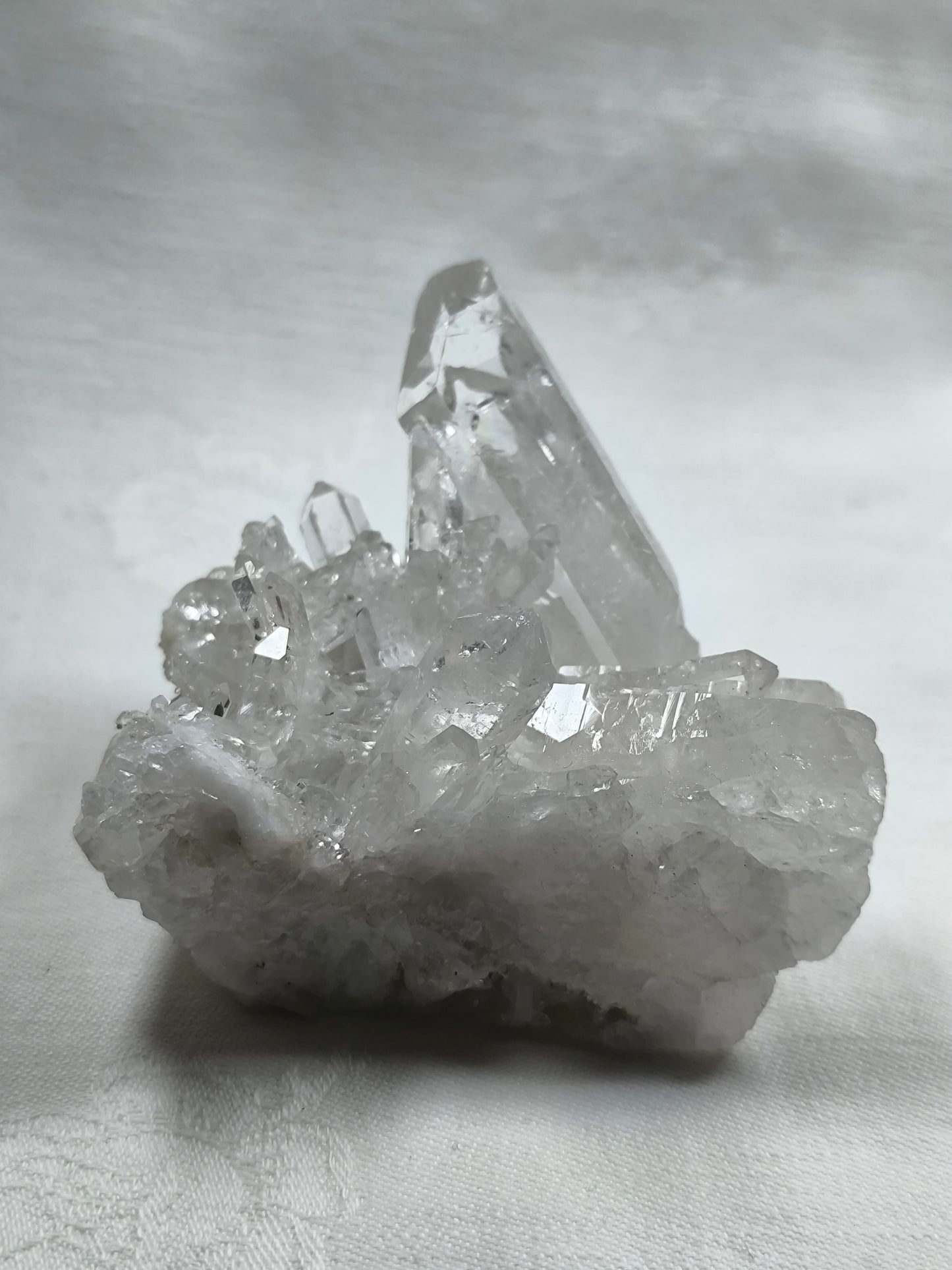 Clear quartz cluster