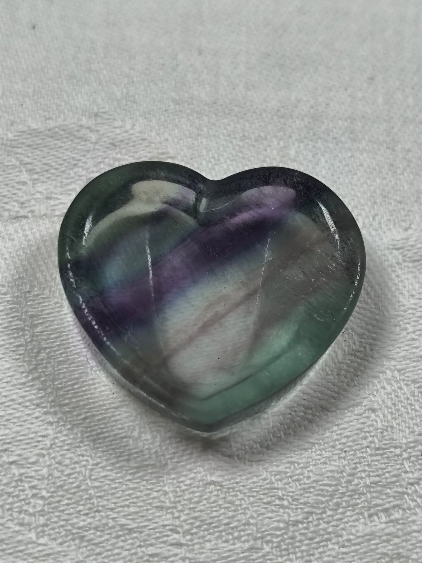Mini fluorite heart dishes
