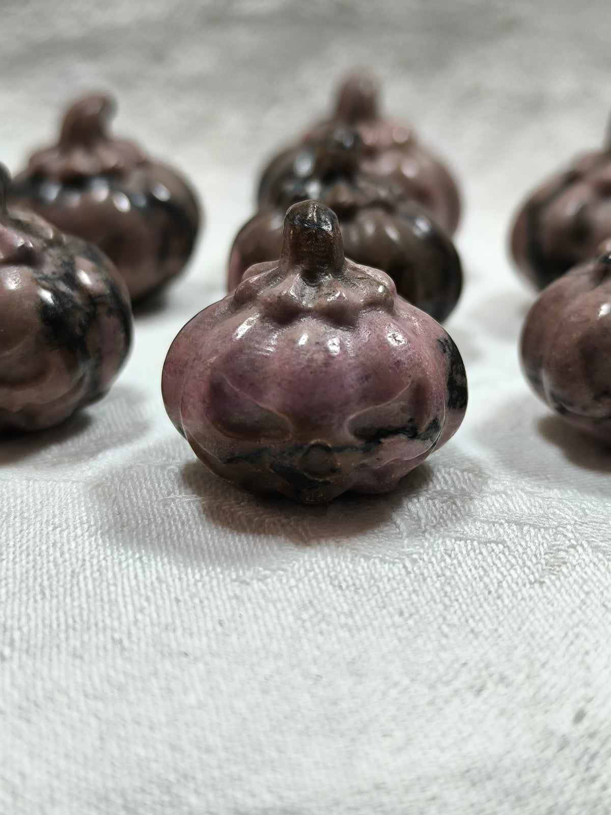 Rhodonite mini pumpkins