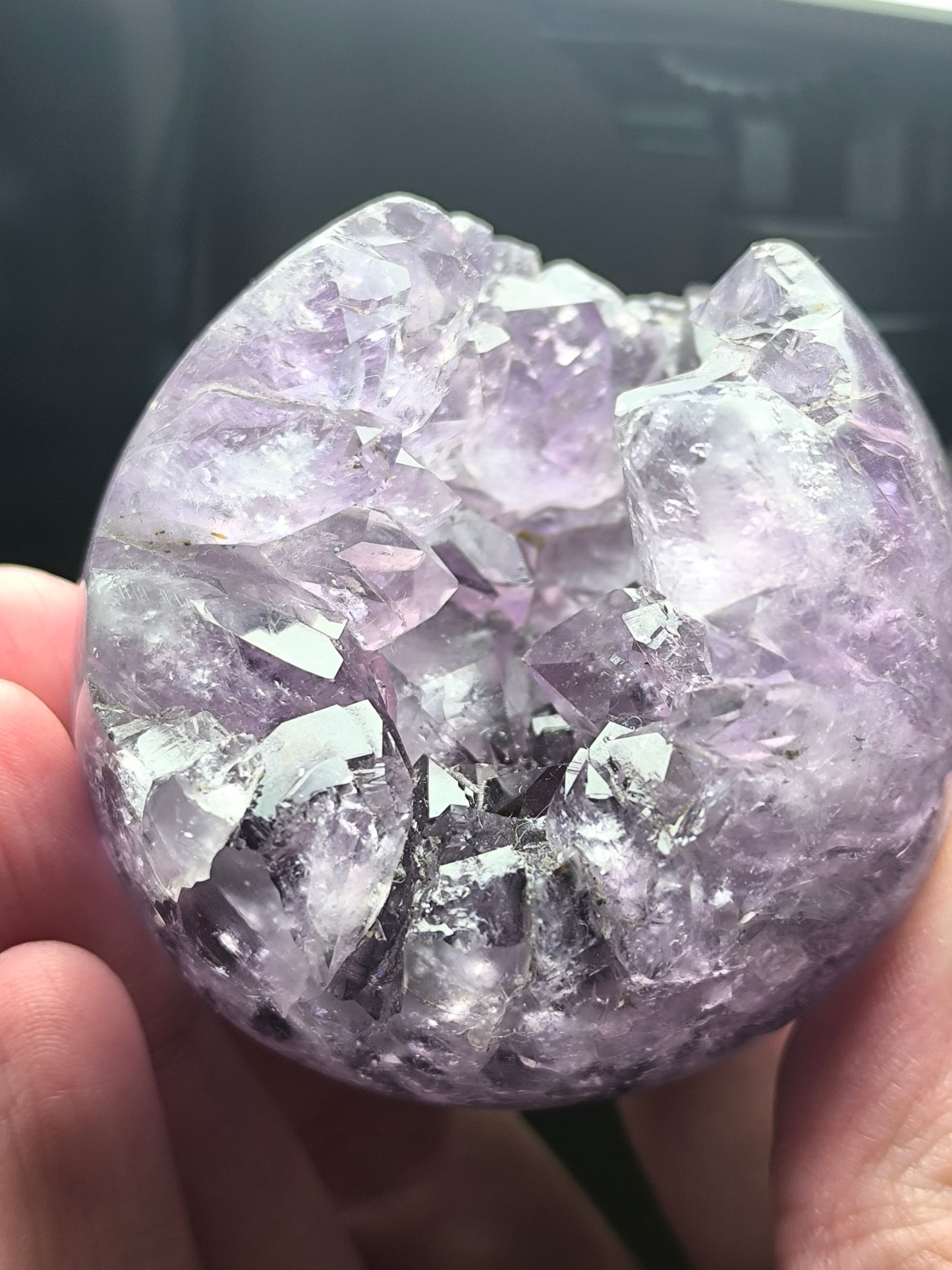 Amethyst geode sphere