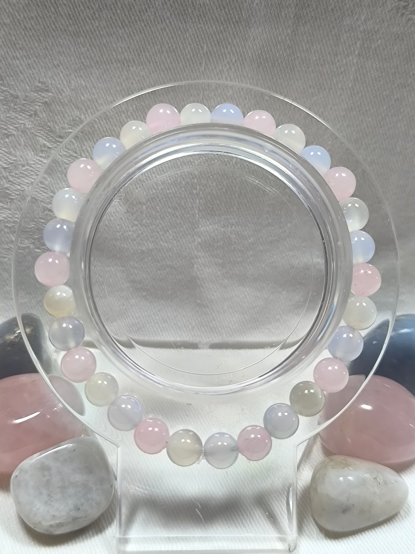 Transgender pride flag inspired 6mm bracelet 2026