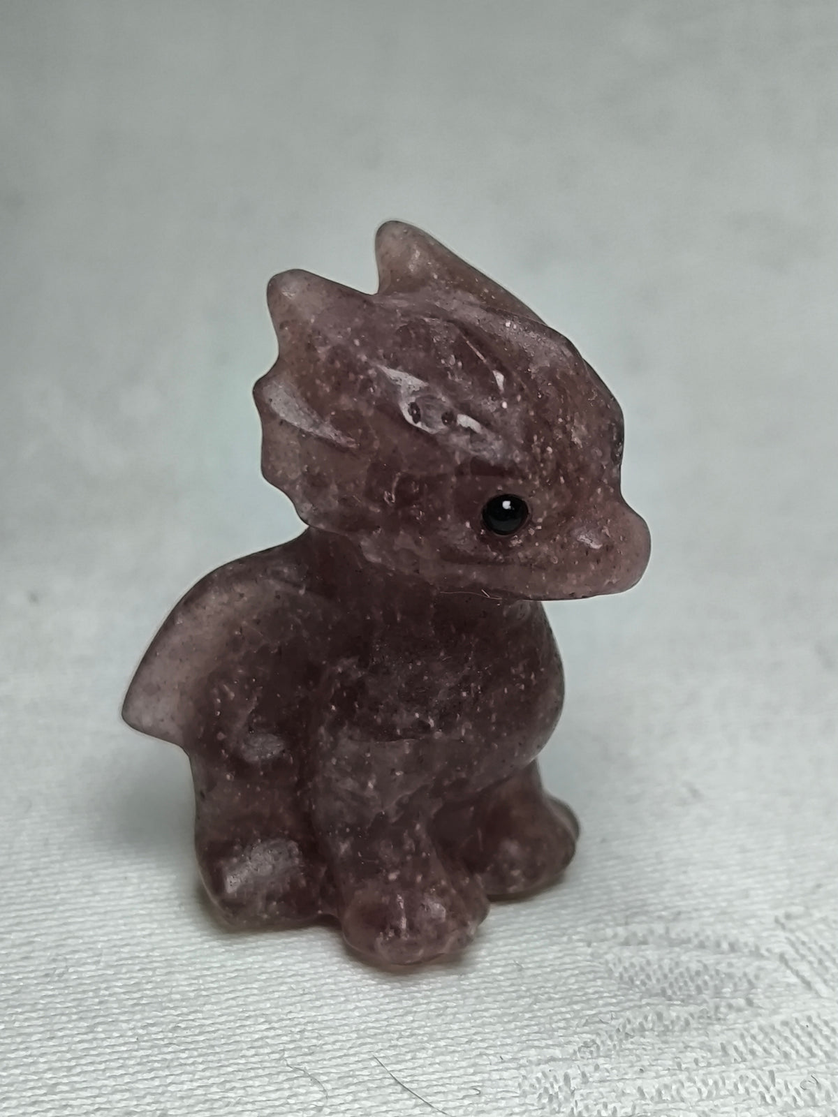 Strawberry quartz baby dragons