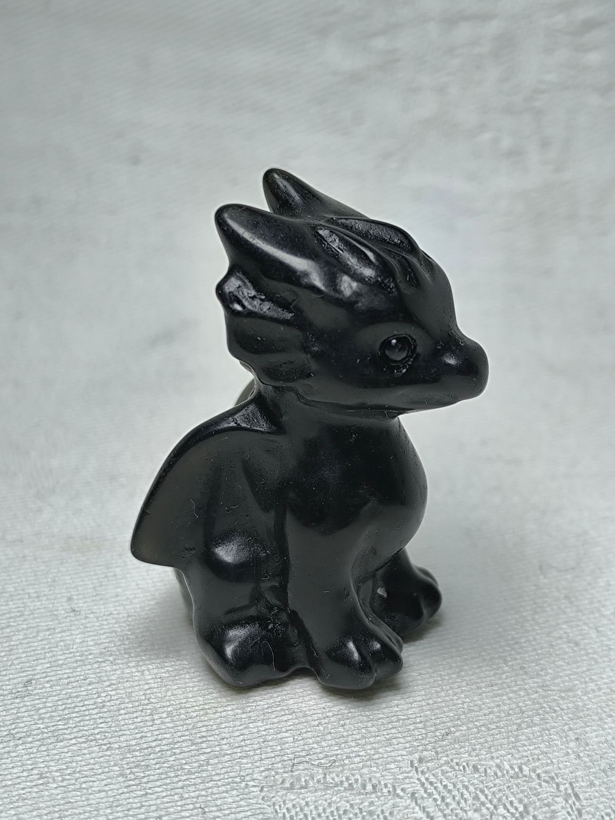 Black obsidian baby dragons