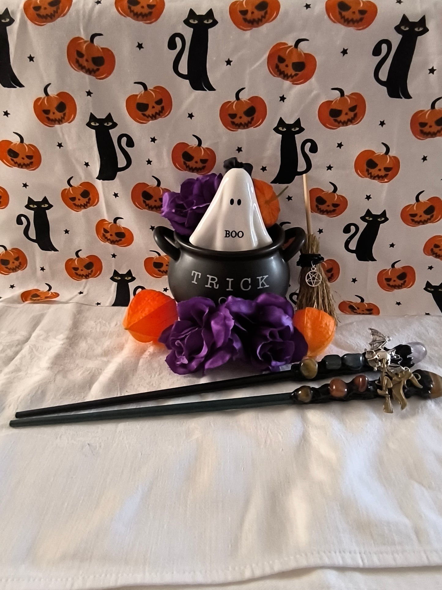 Halloween crystal wands