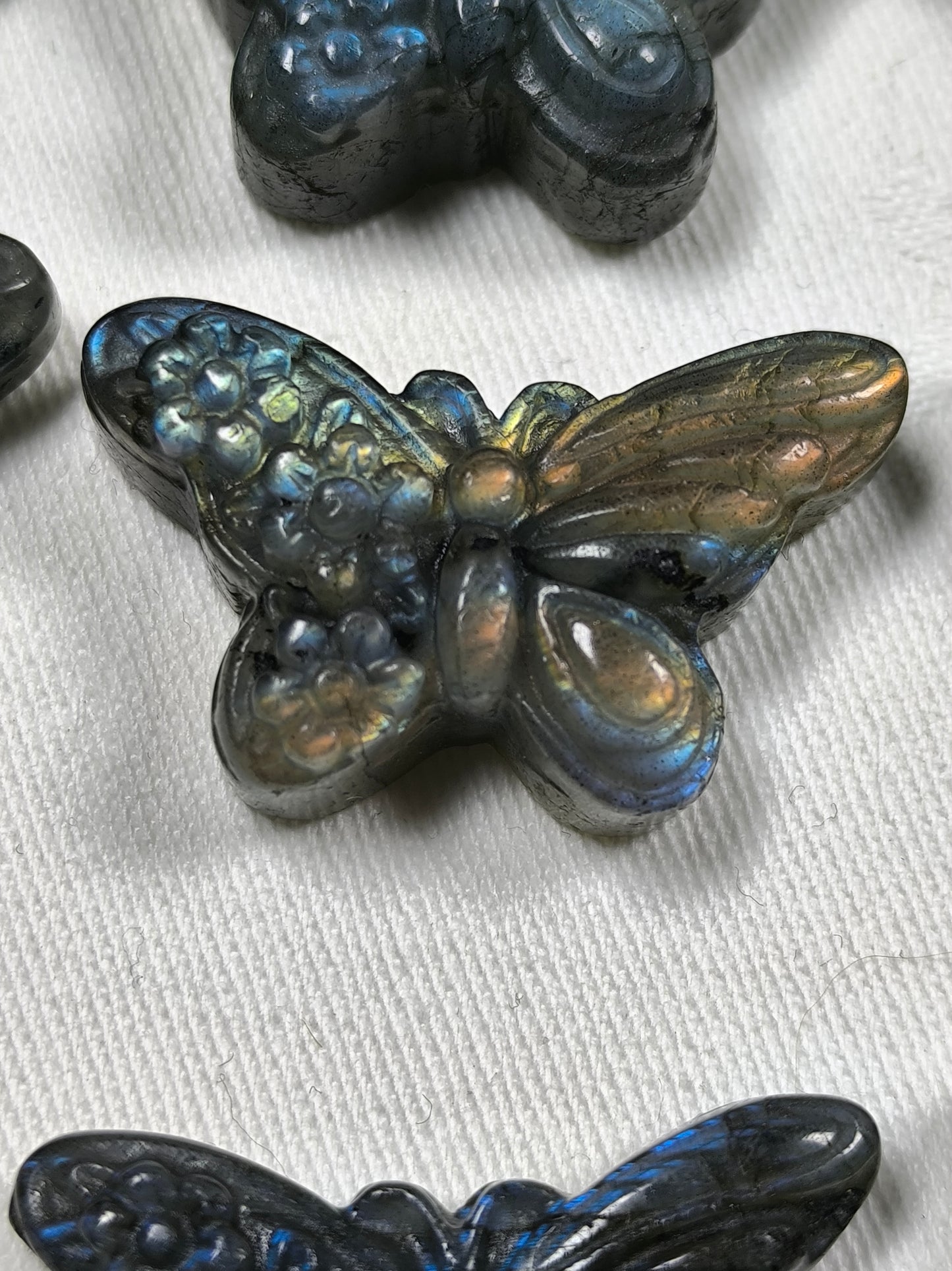 Labradorite mini flower butterfiles