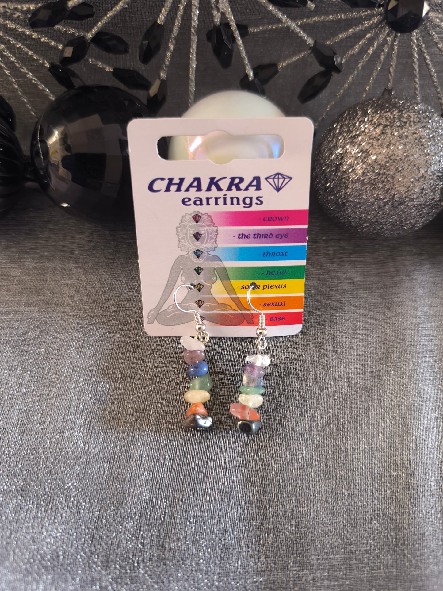 Chakra chip earrings