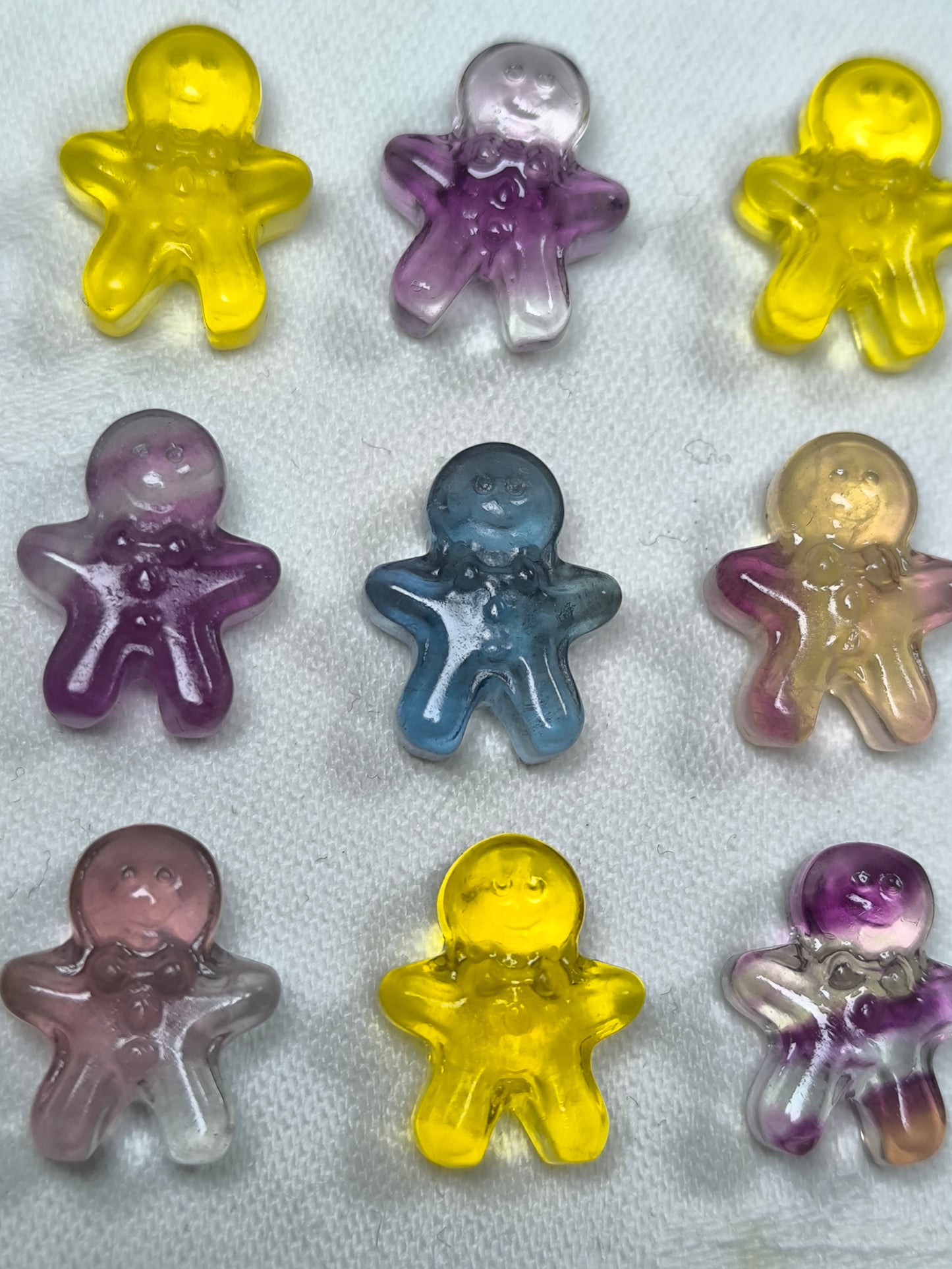 Fluorite gingerbread men