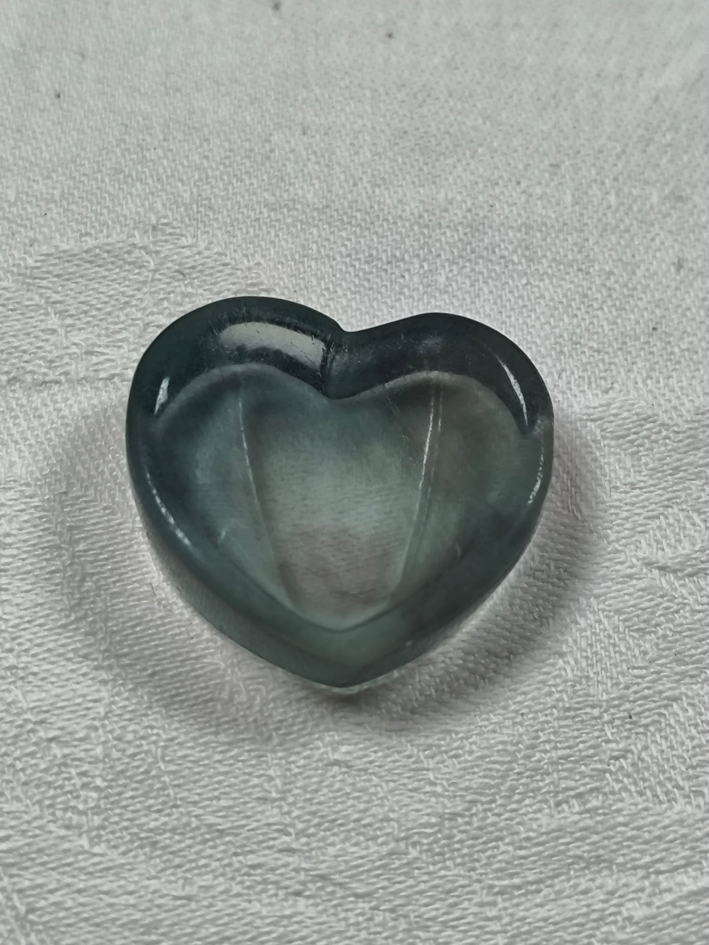 Mini fluorite heart dishes