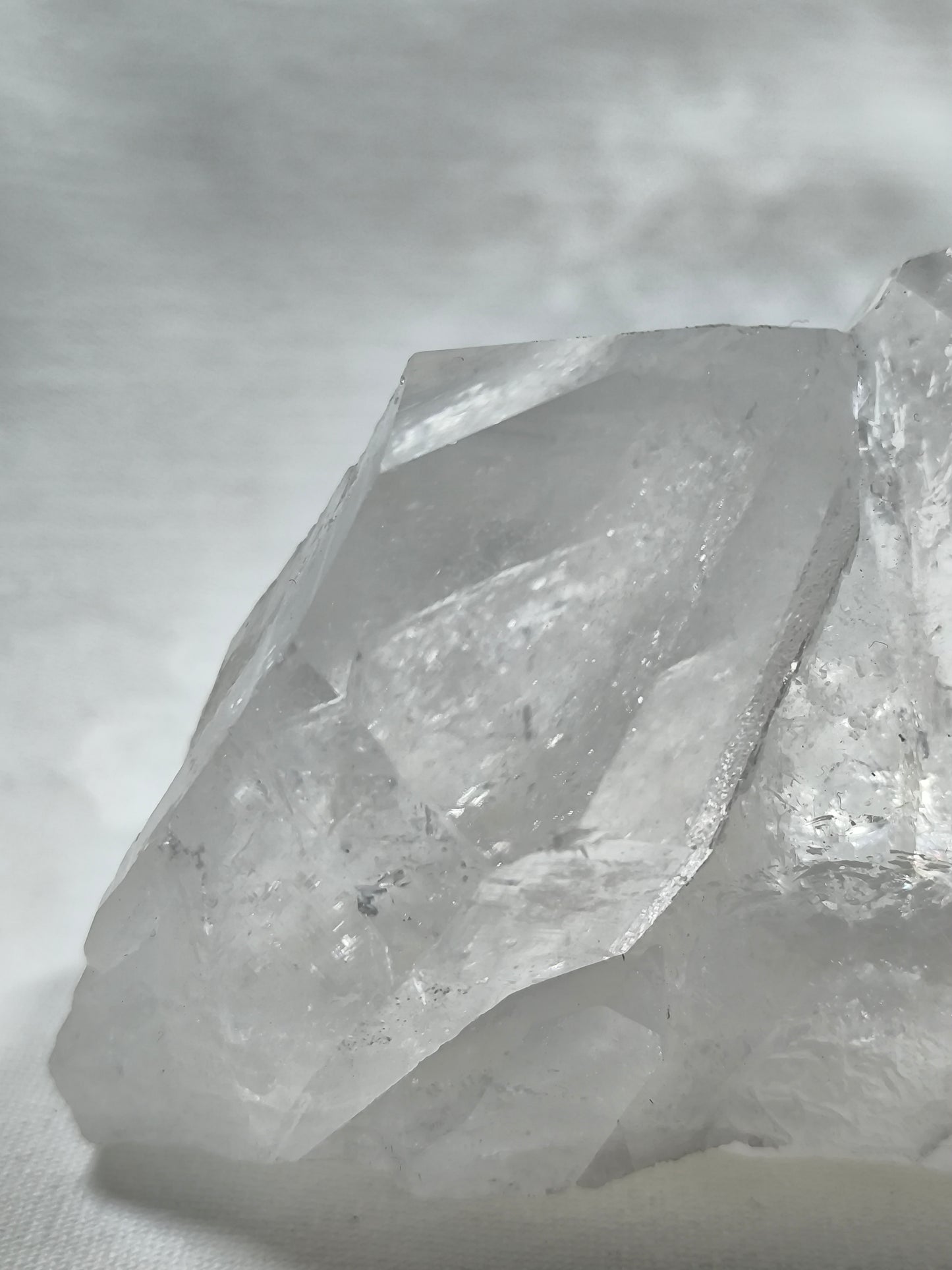 Clear quartz cluster