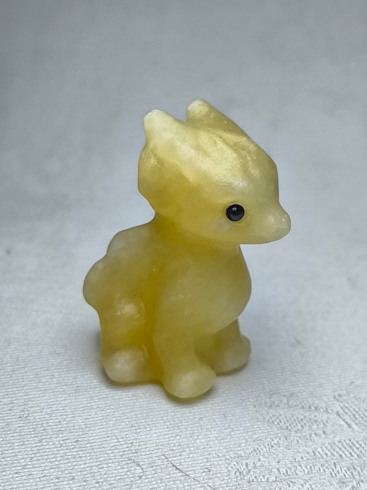 Yellow calcite baby dragon