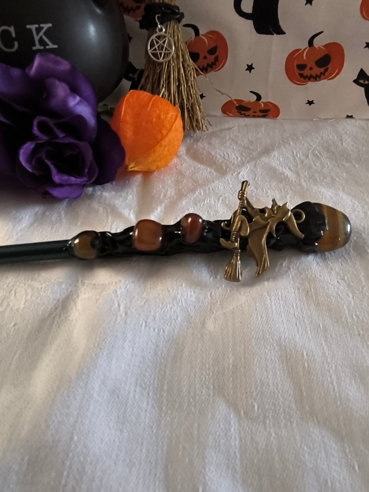 Halloween crystal wands