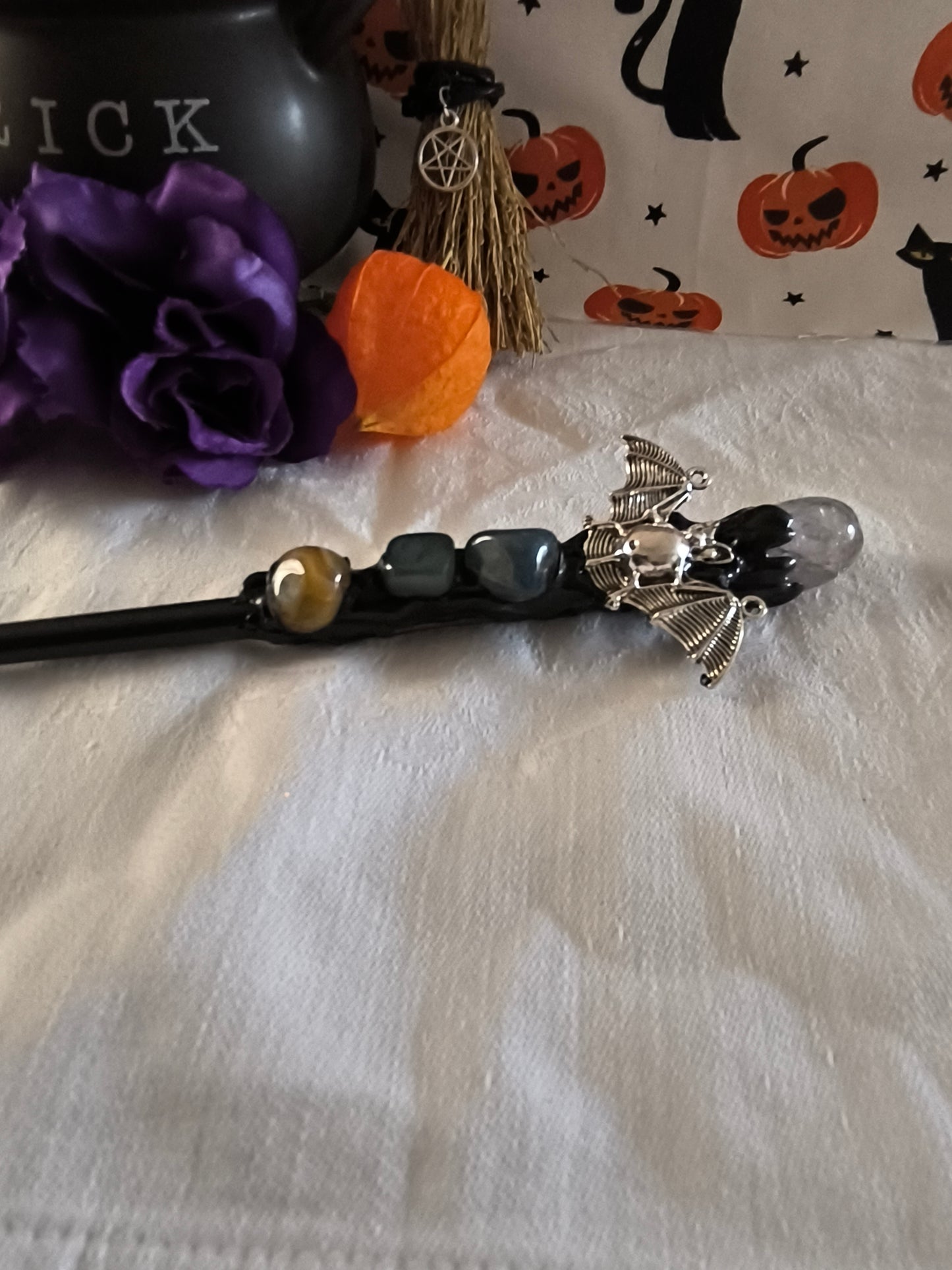 Halloween crystal wands
