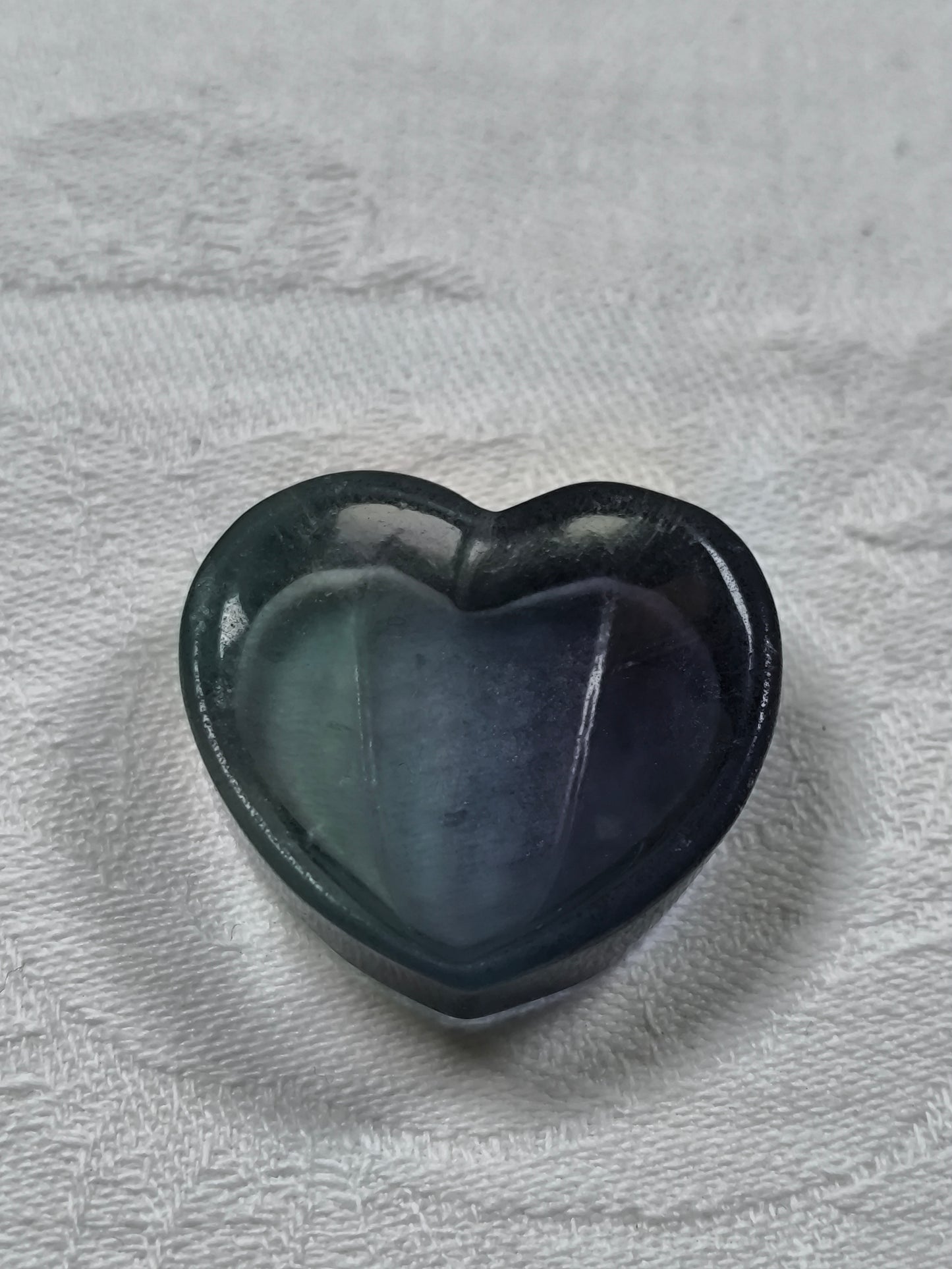 Mini fluorite heart dishes