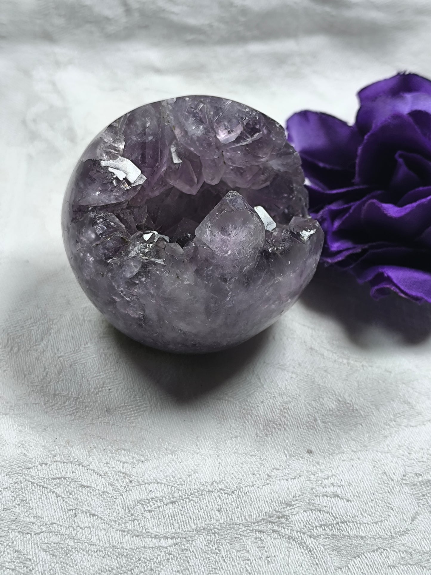 Amethyst geode sphere