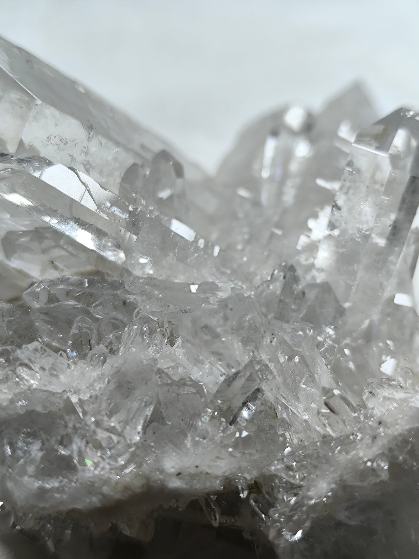 Clear quartz cluster