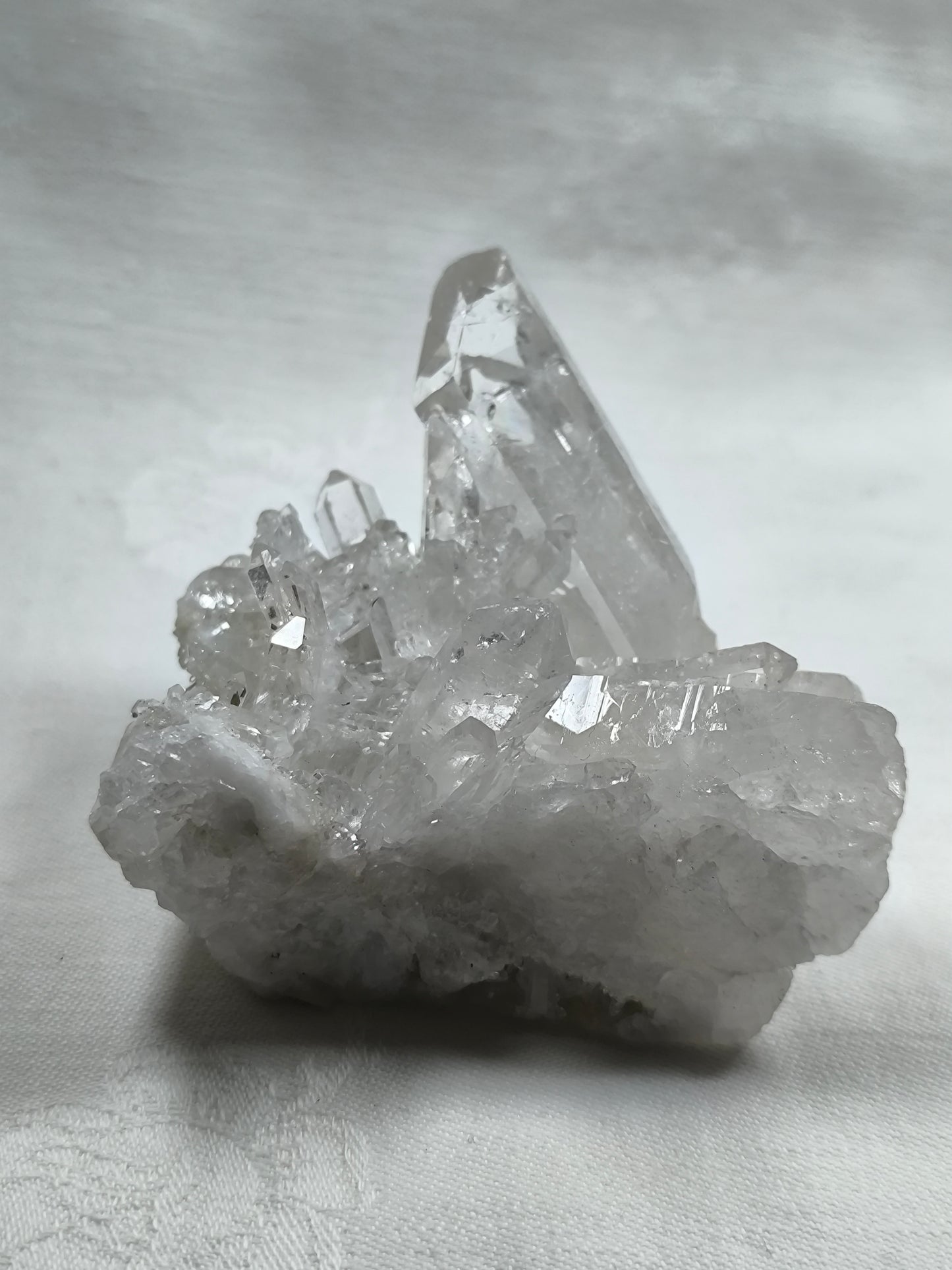 Clear quartz cluster