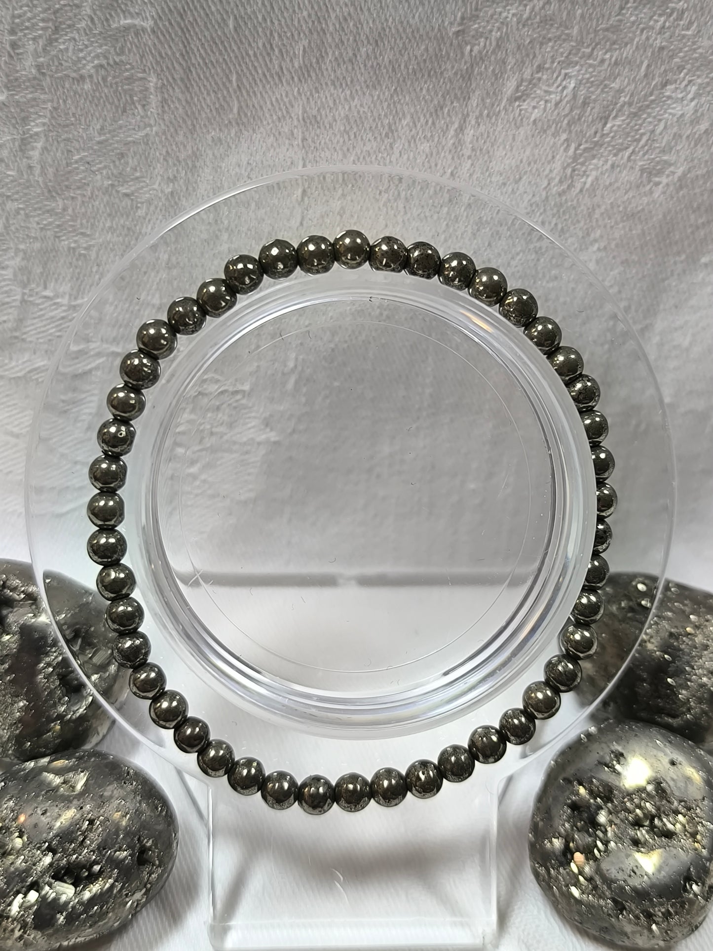 Pyrite 4mm bracelet
