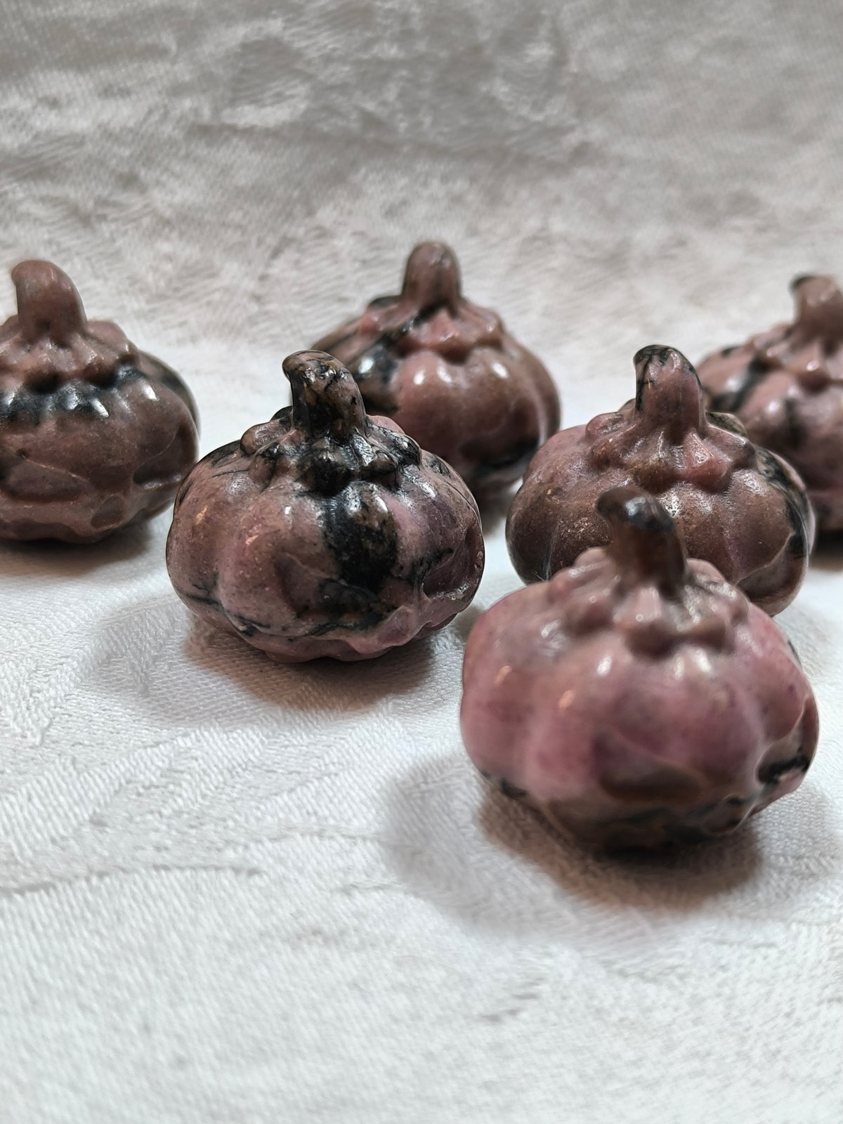 Rhodonite mini pumpkins