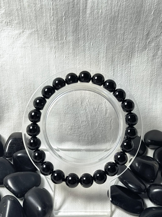 Black obsidian 8mm bracelet