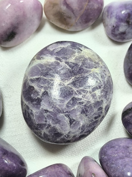 Lepidolite pebbles