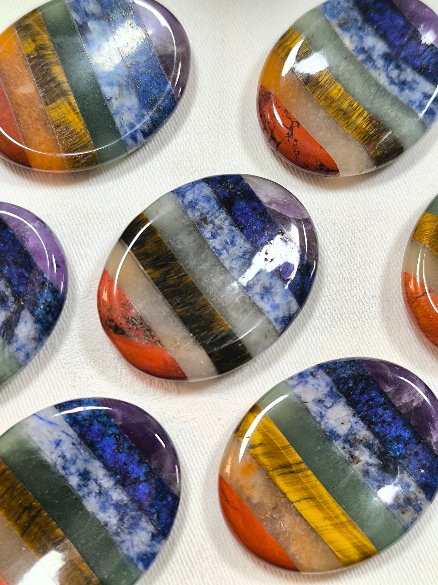 Chakra worry stones