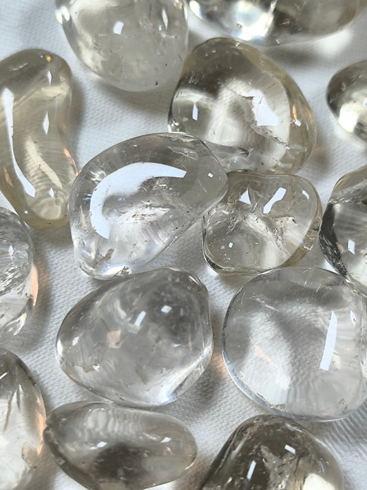 Natural citrine tumbles