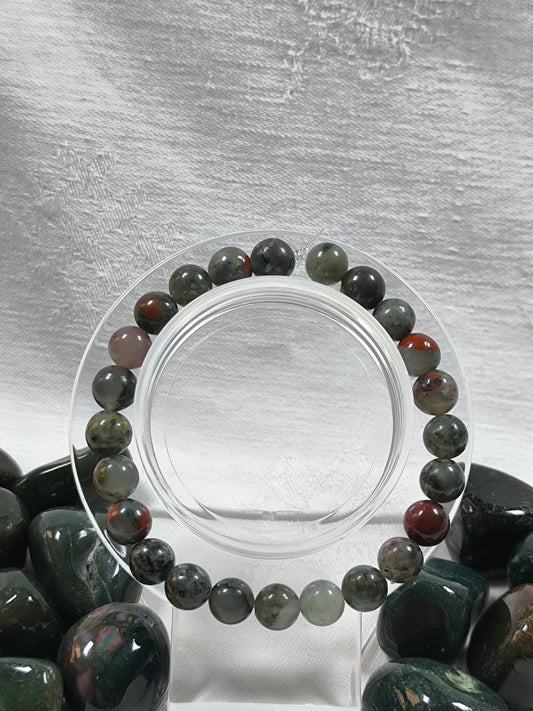 African bloodstone 8mm bracelet