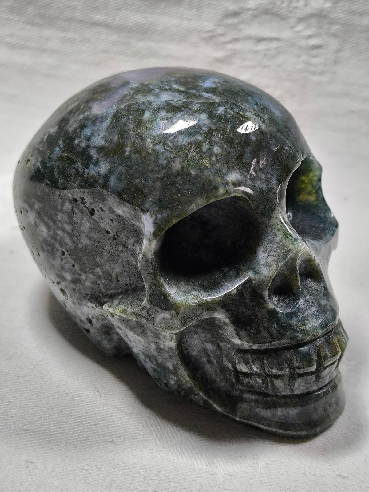Ocean jasper skull