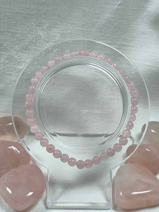 Rose quartz 4mm bracelet
