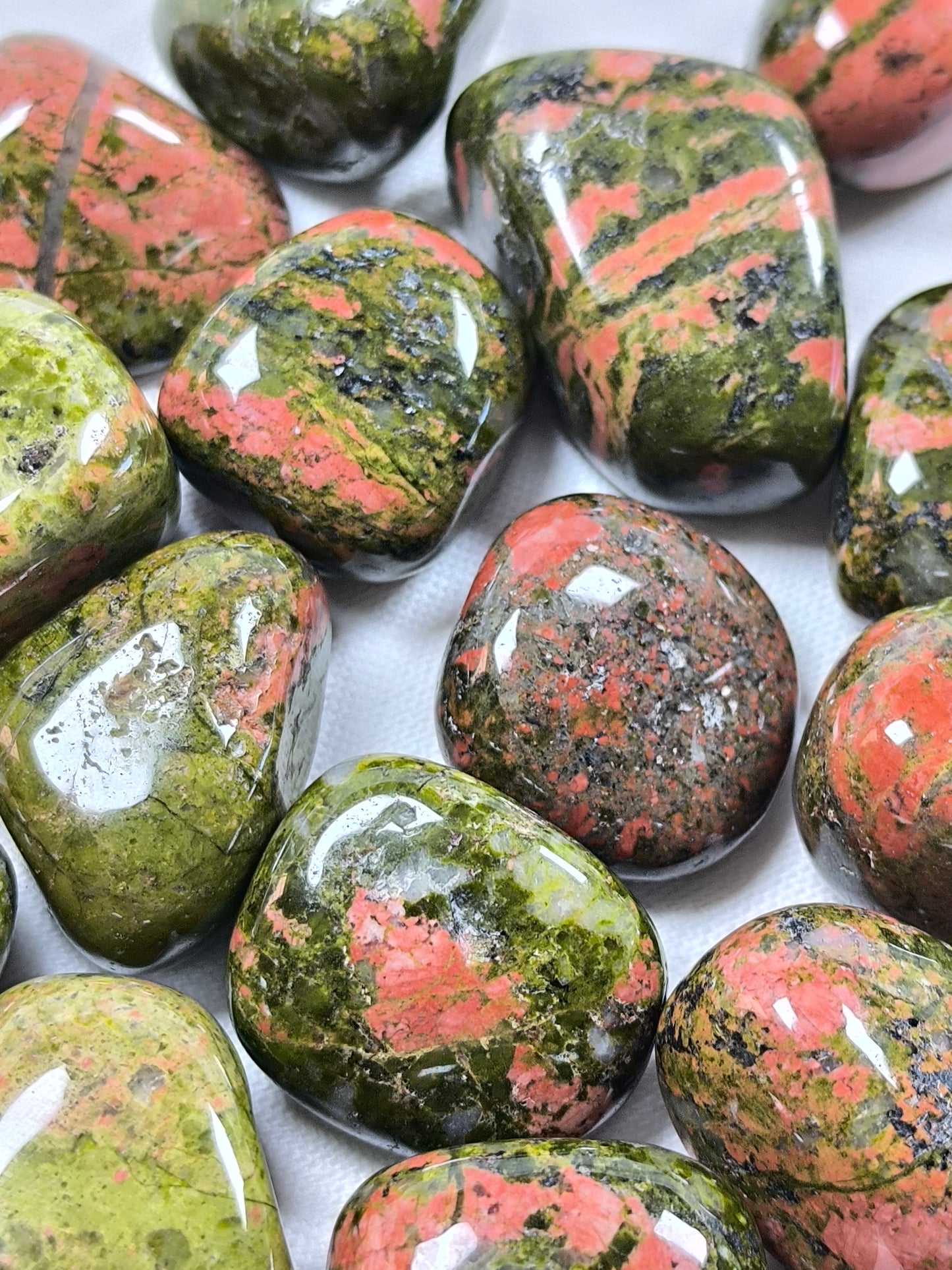Unakite tumbles