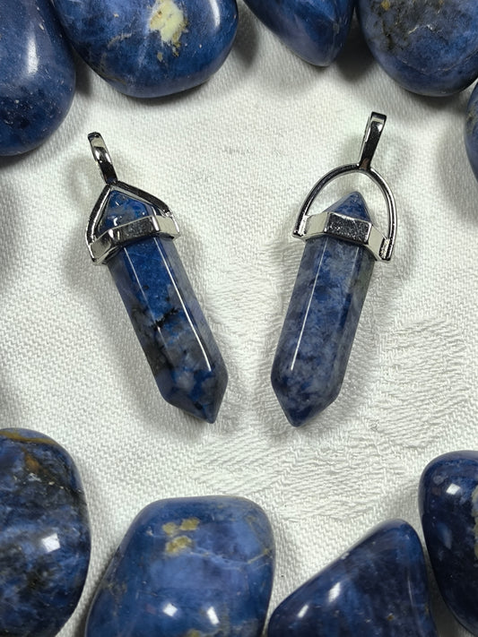 Sodalite point pendant