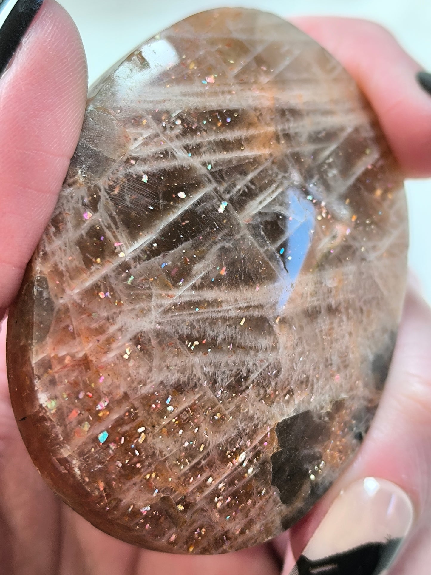 Sunstone palm stone