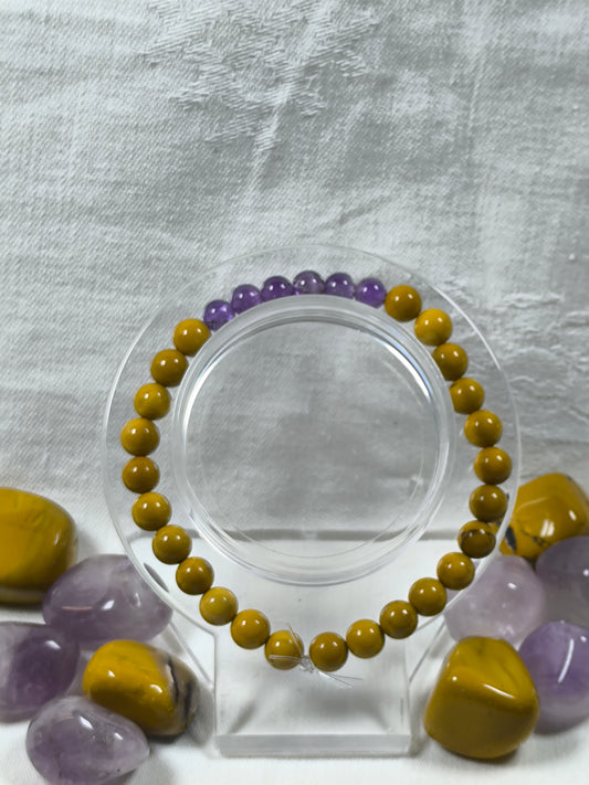 Intersex pride flag bracelet