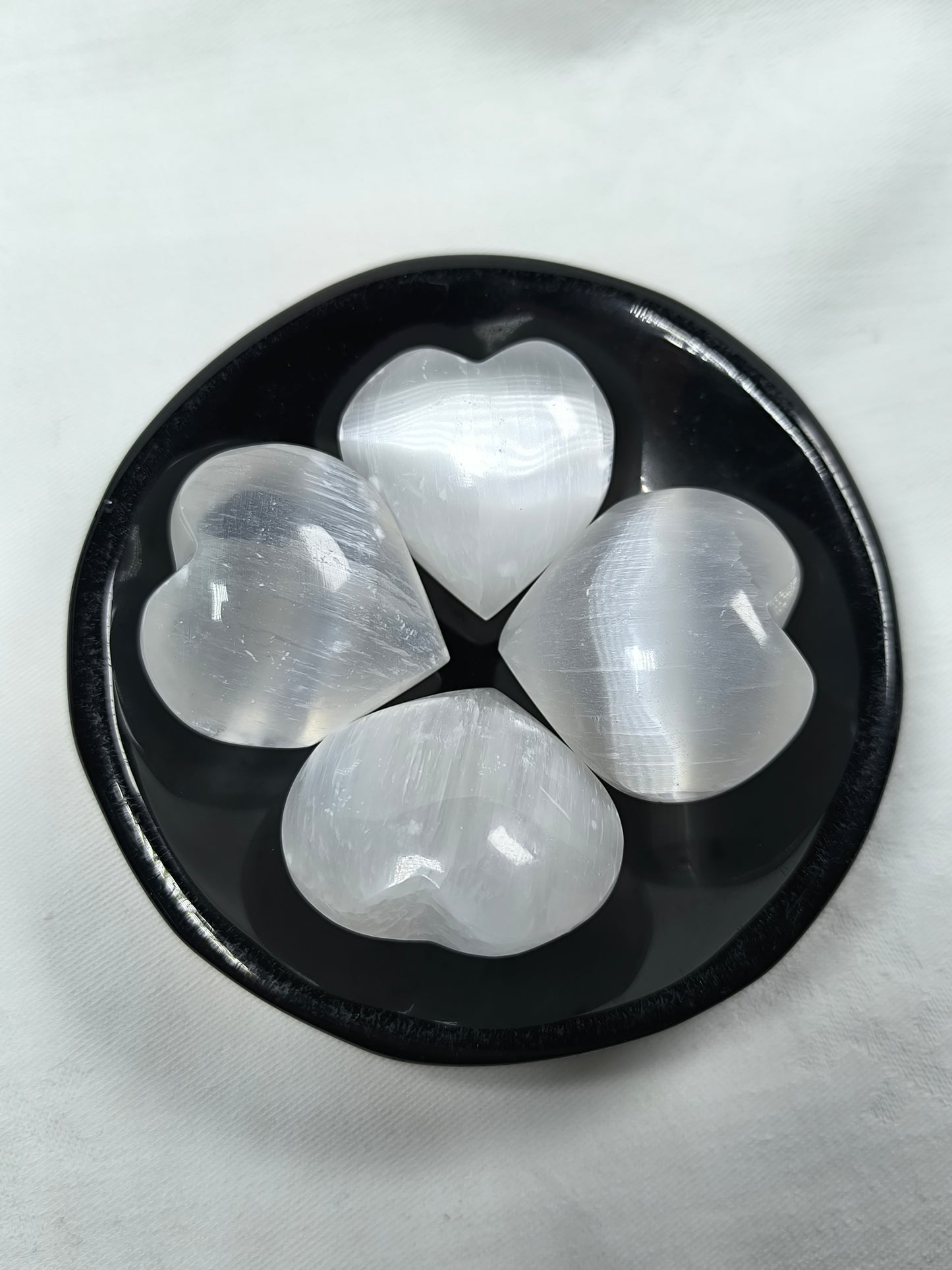 Selenite hearts