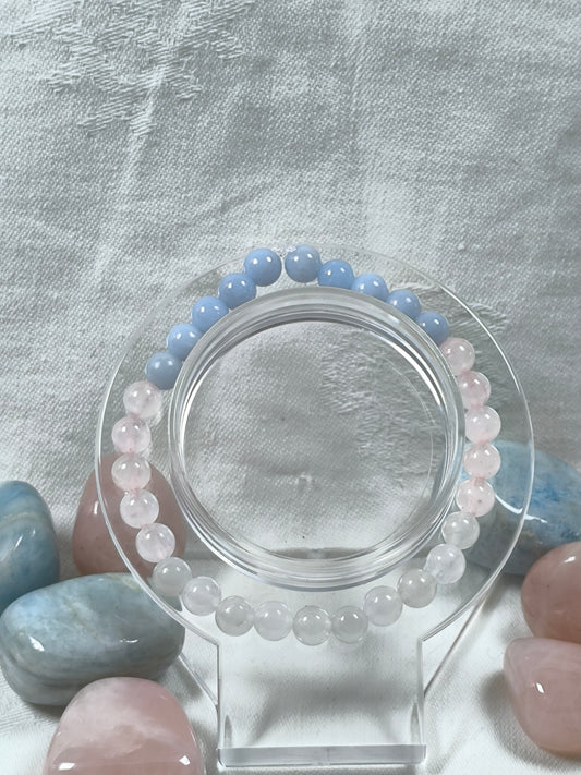 Transgender pride flag bracelet