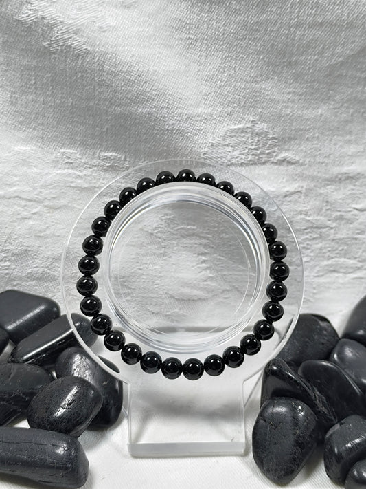 Black tourmaline 6mm bracelet