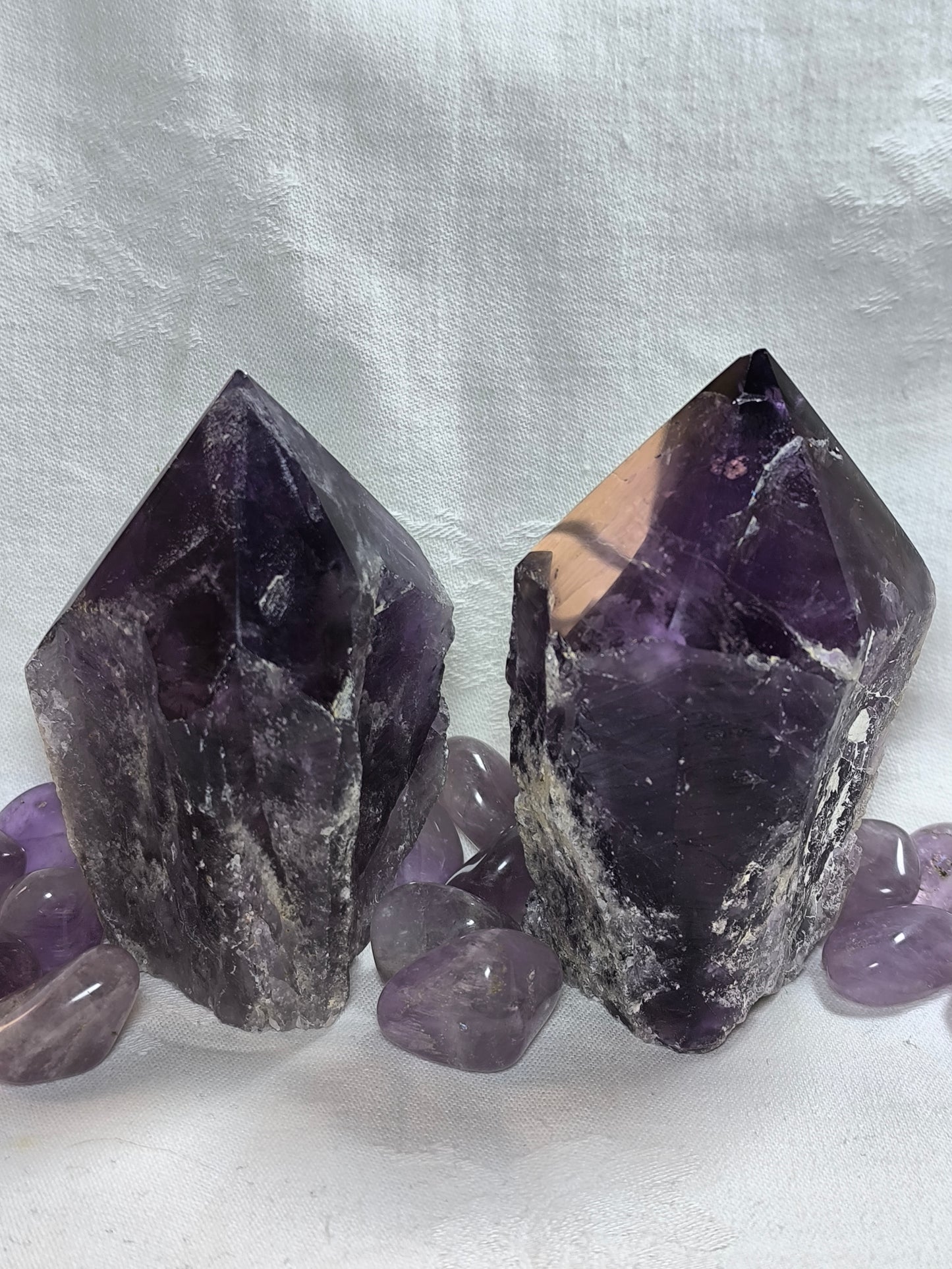 Bahia amethyst points