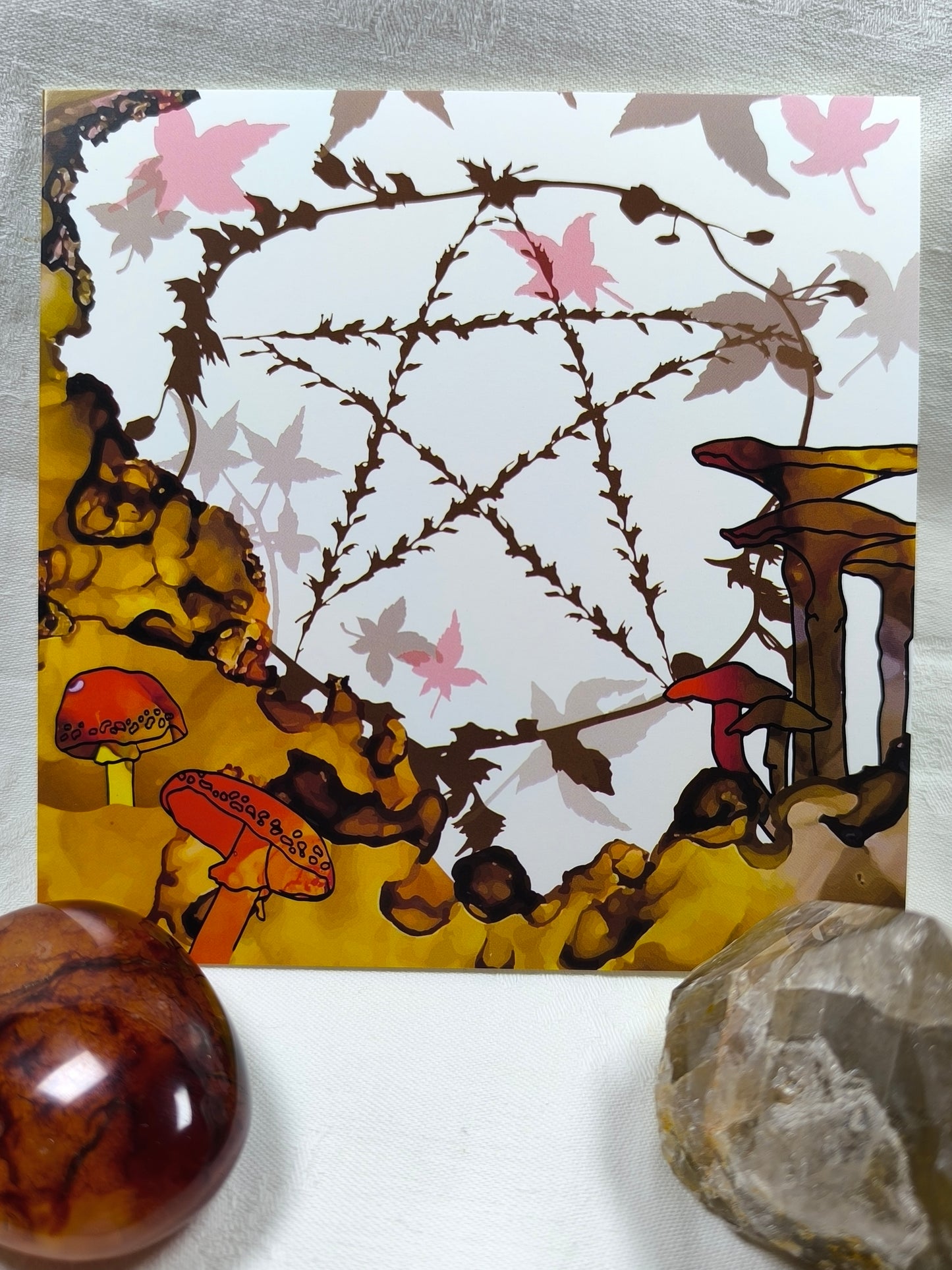 RB inspiration autumn pentacle greeting card