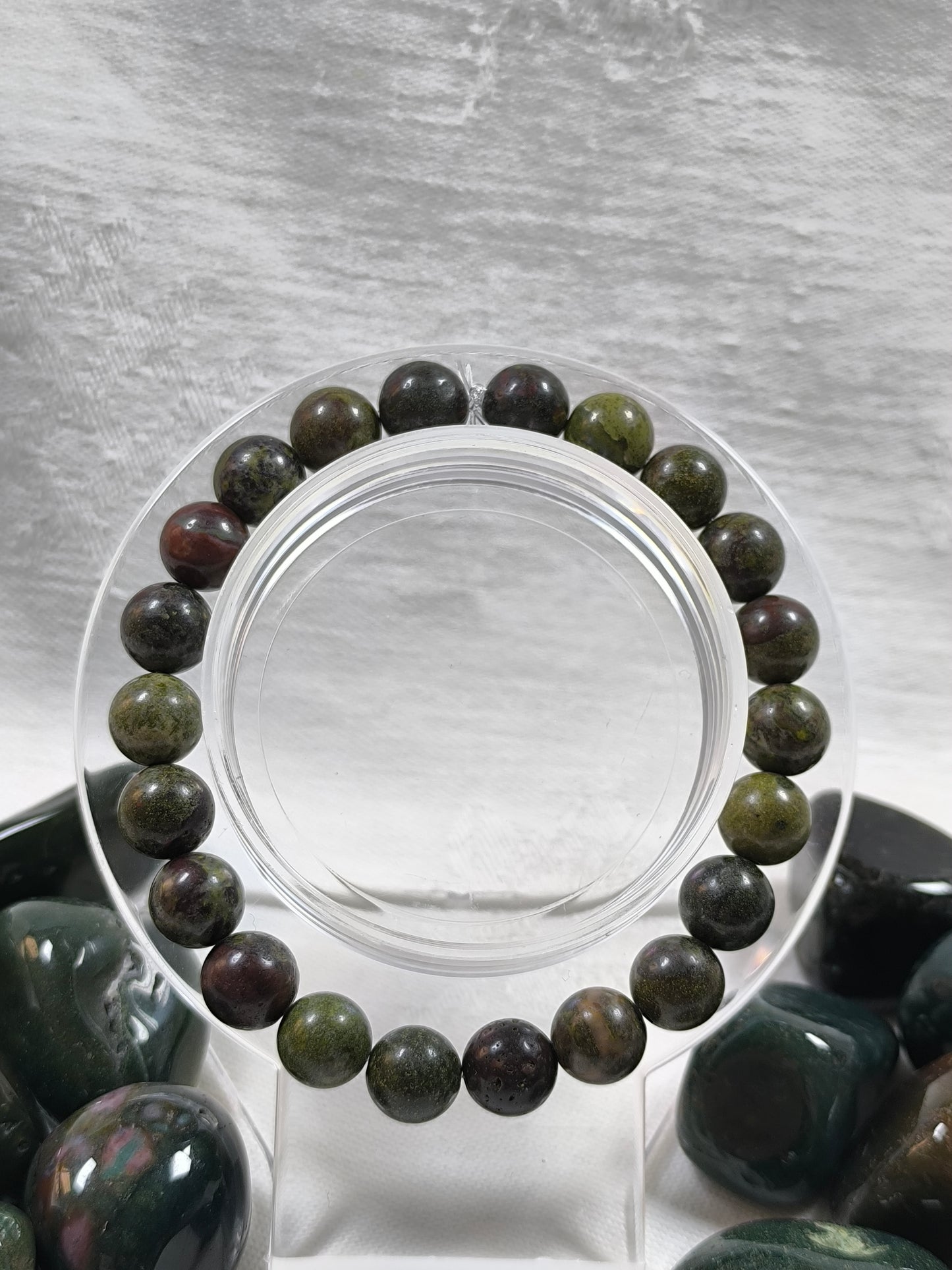 Dragons blood jasper 8mm bracelet